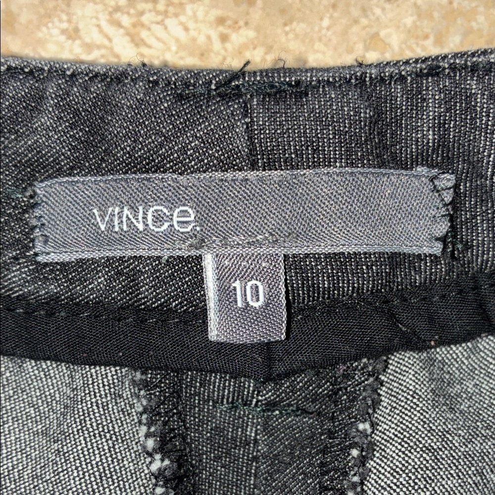 Vince Jeans Women's 10, Charcoal grey Denim, Hi rise, Skinny, zip/snap front Euc - Picture 11 of 16